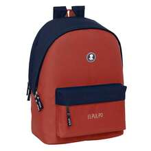 | Double School Backpacks El Pulpo For Laptop And Tablet, Padded Anti-Theft Rear Compartment, Double Zipper Pull On Main Zipper, Front Zipper Pocket, Top Handle, Navy - Option 17 - View 2