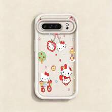 Sanrioスマホケースキュートハローキティソフトケース耐衝撃総柄キャラクター女性向けPixel8A/8/8Pro/9/9Pro/9A/10/10PRO/Pixel8A/8/8Pro/9/9Pro/9A/10/10PRO/17proMax/17pro/17/11/12/13/14/15/15Pro/15PluS/15ProMax/16/16Pro/16PluS/16ProMax/MIN/X/XR対応大人上品誕生日プレゼントかわいい可愛い大人可愛い四角保護 - 白色 - チェックする 3
