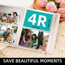 6-Inch Photo Album, Large Capacity 200 Pockets, Velvet Material, Suitable For Family, Wedding, Anniversary, Travel, Graduation, Ideal Gift - 1PC - View 4