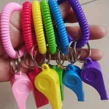 5pcs Rainbow Color Very Loud Outdoor Whistle Ultra High Volume Outdoor Rescue Survival Whistle Adventure Hiking Referee Whistle,Ideal For Sports Enthusiasts And Event Officials, Perfect For Competitions, Training ﻿ - multicolor - View 6
