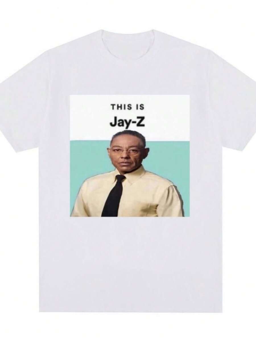playeras de mujerBreaking Bad Memes T-shirt Funny Gustavo Fring Meme This Is Jay Z Graphic T-shirts Men Women's Creative Design Cotton T Shirts - Blanco - Ver 1