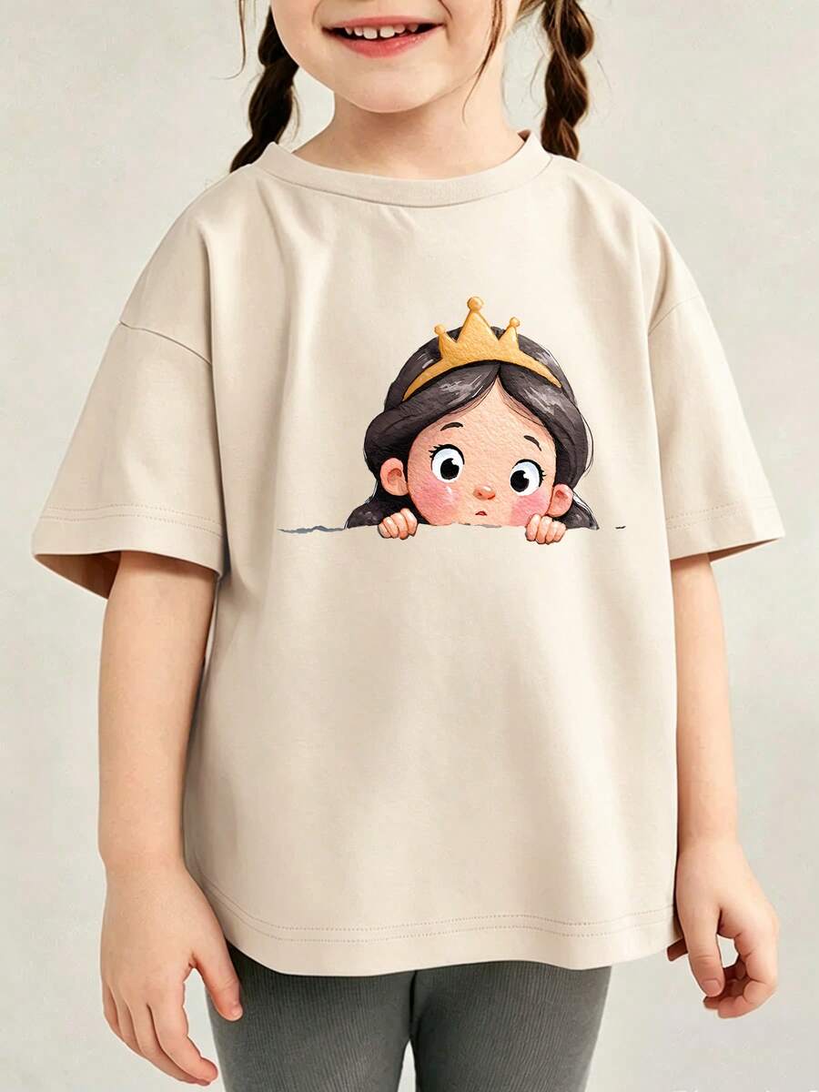 Blusa Manga Corta con Estampado Natural Temporada Verano - Albaricoque - Ver 1