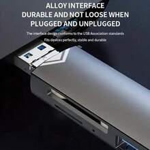 Adaptador Usb C A 3 En 1 Usb-3-1 9cm Color Gris Gris - 1 - Ver 8