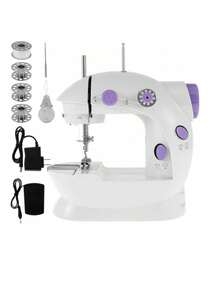 Maquina De Coser Portatil Electrica Mas Kit Costura Y Pedal Bedazzle kit Custom sticker Sewing accessories Embroidery kit Moldes para vela Scrapbook supplies - Blanco - Ver 9
