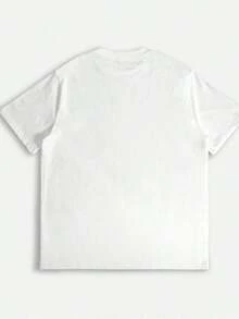 Women's T-Shirts Spring/Summer Fashion - Women's T-Shirt: Blooming With Elegance: Women's T-Shirt, Simple Floral Design And Inspirational Phrases - Casual And Modern Style, Loose Fit, Vintage Y2K, Casual For Holidays, Weekend Wear. - 白色 - 查看 2