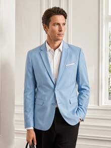 Officeau Áo vest công sở nam cài một hàng khuy, trang phục phù rể trong đám cưới. - Màu xanh nhạt - Xem 1