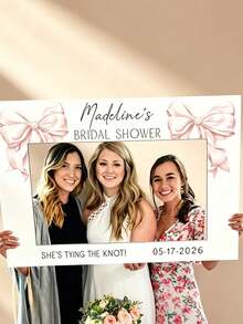 Customized Personalized Wedding And Party Photo Props - Exclusive Name And Event Theme Photo Frames. These Wedding Photo Props And Themed Party Supplies Feature Reusable Designs, Making Them An Ideal Choice For Various Anniversaries, Gift Parties, Birthday Celebrations, And Unveiling Ceremonies. - Multicolor - View 4