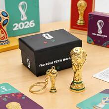 Bộ quà tặng móc khóa World Cup FIFA 2026 Mỹ - Canada - Mexico, móc khóa hình cúp vô địch thế giới, mặt dây chuyền phụ kiện bóng đá, phụ kiện tựu trường, đồ trang trí ba lô, móc khóa unisex, đồ trang trí cổ vũ người hâm mộ, quà tặng tựu trường, quà tặng tiệc tùng, hộp quà tặng ngày Valentine. - Nhiều màu - Xem 2