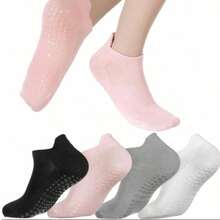 Women Hollow Mesh Yoga Socks, Thin Breathable Solid Anti-Slip Ankle Socks,Ideal For Running Pilates, Indoor Fitness, Daily Home & Outdoor Casual Wear - Multicolor - View 16