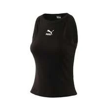 Puma Áo tank top thể thao nữ thời trang ôm sát, cổ tròn, không tay, chất liệu dệt kim, thích hợp cho mùa xuân/hè. - màu đen - Xem 1