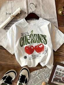 Camiseta de mujer para primavera y verano - Blanco - Ver 1