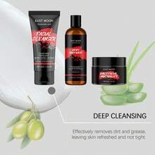 EAST MOON Men's Bath Skincare Set Multi-Purpose Cleansing Moisturizing For Face Body Remove Dirt And Excess Oil Keep Skin Fresh And Not Tight Improves Uneven Skin Tone Repair And Strengthen Skin Barrier Christmas Gift Birthday Gift Set Gift For Husband - Collagen - View 8