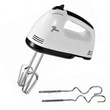 Frullatore a mano Klack da 200 W – 7 velocità regolabili, frusta in acciaio e gancio impastatore – Frullatore ergonomico per impasti e dolci - Spina tipo F UE (220-240 V) - Visualizzare 1