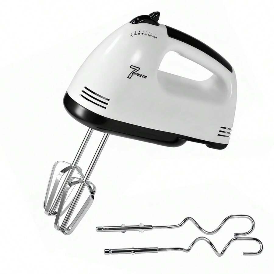 Frullatore a mano Klack da 200 W – 7 velocità regolabili, frusta in acciaio e gancio impastatore – Frullatore ergonomico per impasti e dolci - Spina tipo F UE (220-240 V) - Visualizzare 1