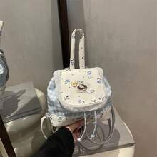 Women Fashion Backpacks - Blue - View 1