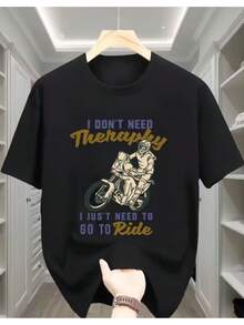 Camiseta unisex de manga corta, elegante camiseta con estampado de actitud para motociclismo al aire libre, adecuada tanto para hombres como para mujeres, lavable a máquina, es un regalo perfecto para los amantes de las  en la carretera.Te permite mostrar el estilo moderno y cómodo de 'No Healing Neededplayeras hombre,spiderman,, mujer,romwe men,boho chic,maestras regalos,camiseta para mujerconjuntos curvy para mu,y2k'. - Negro - Ver 1