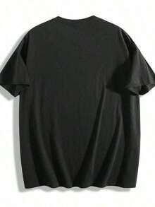 New And Modern High-Quality Pure Cotton T-Shirt With Round Neck, Soft And Comfortable, Casual Style, Retro Mexican Style T-Shirt, Classic Loose Urban Style T-Shirt For Men And Women, Vintage T-Shirt, Mother's Day Gift, Graduation Season Gift - Unisex Vintage Urban Style Loose Fit, Pure Cotton, Short Sleeve And Round Neck T-Shirt. - 黑色 - 查看 2