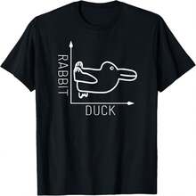 Wittgenstein Rabbit Duck - Philosopher T-Shirt - Negro - Ver 1