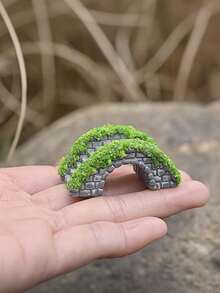 6件/3件/1件樹脂石橋，適用於微景觀、禪意花園、盆栽裝飾、人偶DIY花園裝飾、手工微縮建築飾品，庭院與露台場景裝飾，可與泳池圍欄組合使用 - B - 查看 7