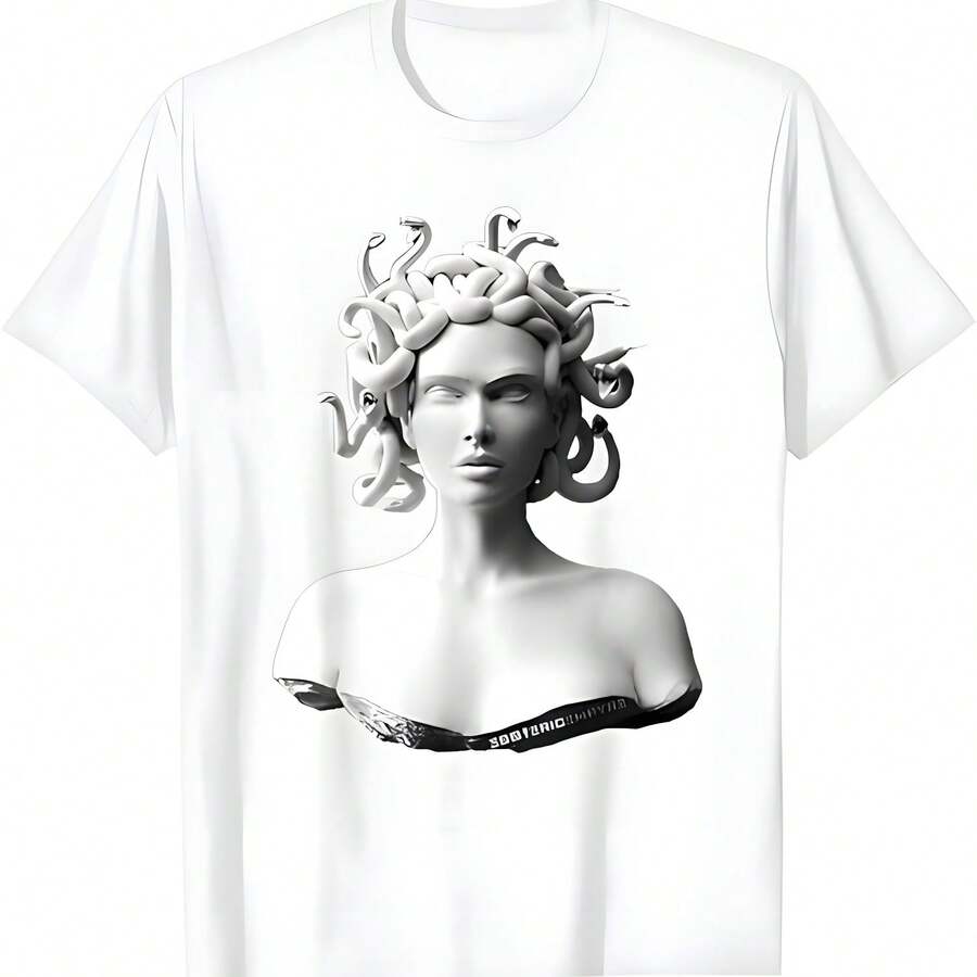 Medusa Mitología griega Camiseta - Blanco - Ver 1