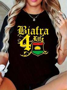 Women's% Cotton-shirtCamiseta Gráfica Holgada para Mujer - Diseño de Mitología Nórdica Le Pedí y Me Envió Mi Hija, Camiseta Casual de Cuello Redondo con Ilustraciones, Moda Primavera/Verano, Camiseta de Algodón de Alta Calidad de 220g con Estampado Minimalista, Tejido Suave y Transpirable, Cómoda y Holgada, Adecuada para Uso Diario, para Vestimenta Casual de Oficina, Apariencia Diaria de Primavera y Verano, Diseño Elegante y Juvenil, Camiseta de Mujer de Color Sólido Simple - Negro - Ver 8