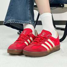 Adidas Giày thể thao nữ Clover Originals Gazelle cổ thấp, kiểu dáng retro Đức, mũi chữ T. - Đỏ/trắng - Xem 5
