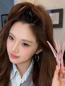 6/3/1pc Set 3-In-1 Seamless Volumizing Hair Clips, No-Heat Root Volumizing Tool, Non-Slip Matte Alligator Hair Clips, High Volume Hair Accessory, Suitable For Daily, Wedding, Travel, Makeup, Ideal Gift For Hairstylists And Beauty Enthusiasts - A - View 5