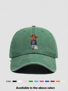 1 Stück Unisex bedrucktes, verwaschenes Baseball Kappe im Vintage-Stil, atmungsaktiv, Sonnenhut für Sport, geeignet für tägliche Ausflüge, Angeln, Outdoor-Reisen - Verschiedenfarbig - Übersicht 3