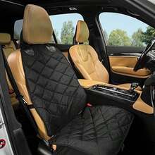 Front Seat Cover / Pet Car Seat Protector / Foldable & Easy To Clean / Convenient Storage / Suitable For Cars, Trucks And SUVs Front Seat Universal Size - Black - View 5