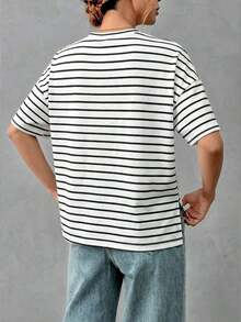 Camiseta básica minimalista de mujer de algodón suave, con parte delantera corta y parte trasera larga, estilo elegante adecuado para salidas, combinaciones, viajes, vacaciones, playa, fiestas, cumpleaños, festivales de música - Multicolor - Ver 2
