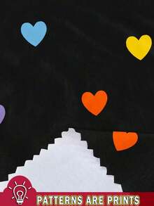 Camiseta de manga corta ajustada con cuello redondo y diseño minimalista de corazón, adecuada para primavera/verano, ropa de San Valentín, Día de San Valentín, uso casual - Multicolor - Ver 4