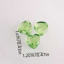 20/30/100個/包 9mm AB色心形壓克力珠，透明彩色心形珠，適用於珠寶製作、DIY手工藝、耳環、項鍊、婚禮配件、手工珠寶 - 彩色 - 查看 4