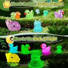 20/30/50pcs Glowing Mini Resin Animals, Mini Dog Statues, Cute Cartoon Figurines, Mini Dog Statue Ornaments Glowing Craft Decor For Miniature Landscape Garden Small House (Random Color) Mini Statue Series, Statues, Mini Animal Models, Statue Toys - Multicolor - View 3