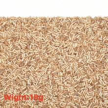 1/3 túi hạt cườm thủy tinh hình ống 4x1/6x1mm, màu vàng và bạc, dùng để làm đồ trang sức thủ công, thêu, vòng tay, vòng cổ, bông tai. - Hạt hình ống dài - Xem 8