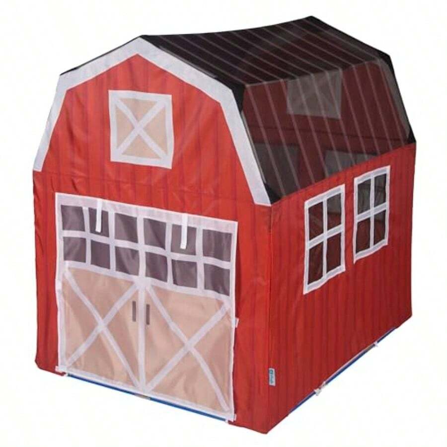 Pacific Play Tents 60810 Barnyard Playhouse Tent, 48 x 38 x 48 Pulgadas, Multi - Moderno - Ver 1
