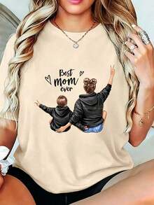 1PiezaModaInformalParaHombresYCamisetaSuaveDeMujerDíadelNiñoyDíadelaMadre,CamisetaImpresodeMadreeHijo,LaMejorMamádelMundoEstiloUrbano,CuelloRedondo,Holgada,Básico,UnisexoTranspirable,deSecadoRápido,VersátilLavableaMáquinaCómoda,TallasSa2XLDiario,InformalDeportiva,Esencial,Verano,189G,BlancoyNegro,AltaCalidad.Camiseta de algodón transpirable, combina con todo.Versátil, fácil de combinar, adecuada para el uso diario, estilo urbano, conjuntos de vacaciones, conjuntos de fin de semana. - Albaricoque - Ver 1