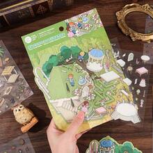 方道穿越时空系列新款创意宠物微景观贴纸，卡通休闲手工 - 1 Set - 查看 6