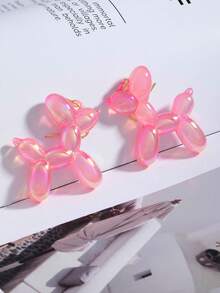Anting-anting Hewan Kecil yang Modis, Lucu, Kasual, Personal, Menarik, Kreatif, Kartun Hewan, Serbaguna - Anak Anjing Balon 3 - View 1