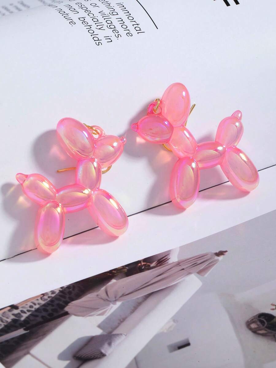 Anting-anting Hewan Kecil yang Modis, Lucu, Kasual, Personal, Menarik, Kreatif, Kartun Hewan, Serbaguna - Anak Anjing Balon 3 - View 1