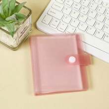 1 cuốn album ảnh 3 inch, giá đỡ thẻ ảnh trong suốt màu nhạt dễ thương, sách dán sticker mini, phong cách DIY, 30 trang hai mặt, 60 ngăn, khóa bấm, chất liệu PP, nhẹ và tiện lợi mang theo - đồng phục - Xem 8