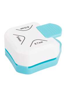 3-In-1 Mini Manual Corner Rounder Punch - Heavy Duty Corner Trimmer And Puncher, Suitable For R4/R7/R10mm Dies, Fit For DIY Card Making, Scrapbooking, Paper Crafts, Manual Operation, Portable, Suitable For Hobbyists And Office Use - Multicolor - View 10
