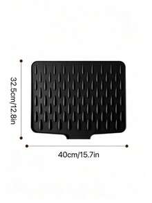 1pc Kitchen Non-Slip Silicone Drainage Mat, Multi-Purpose Heat-Resistant Mat, Non-Slip, Quick-Drying, Dishwasher, Suitable For Kitchen Countertop Protection And Pot/Dish Rack, Kitchen Essential | Modern Kitchen Mat | Durable Kitchen Utensil, Built-In Drainage Design, Heat-Resistant And Easy To Clean, Suitable For Countertop, Sink, Refrigerator, Etc. [Please Check Size Carefully] - Multicolor - View 16