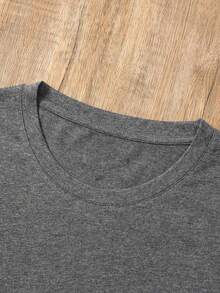 Women's Oversized Grey Summer 2026 T-Shirt With Shiny Black Rhinestone Bow. Oversized Grey T-Shirt With Shiny Bow, Ideal For Casual And Evening Outfits. - YH599-灰色 - 查看 5