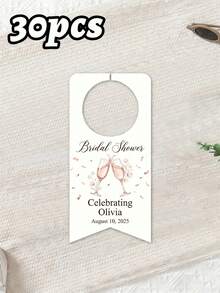 10pcs/30pcs/50pcs Custom Water BOTTLE TAGS For Wedding Reception (Small Size) Personalized With Names And Event Date Tag . Will Fit Most Small Cap Bottles Water Bottle Labels Suitable For Weddings, Parties, Birthdays, Baptisms, And Other Events - Multicolor - View 26