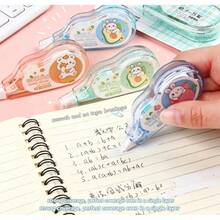 Correction Tape, White Out Tape, Large Capacity Correction Tape, Portable Student Stationery, School Study Supplies, Office Correction Tool, Disposable White Out Strip 0SGX - 格子蘇絮-隨機發 - 查看 1