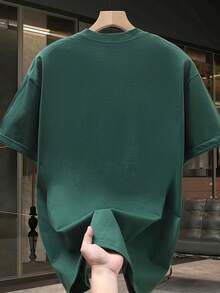 Camiseta de manga corta para hombre,% algodón, de marca de moda, estilo casual de verano, talla, corte holgado, prenda versátil adecuada para todas las estaciones. Se puede usar como capa base en primavera y otoño o sola en verano. Estilo unisex, perfecta para amigos. Camiseta de marca de moda,% algodón y de peso pesado. - Blanco - Ver 9