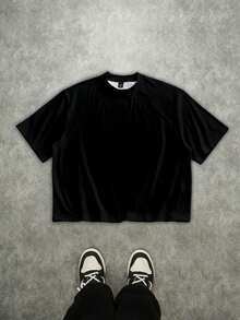 Manfinity Men's Cartoon Letter Graphic T-Shirt - Grey - View 4