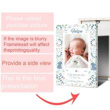 Hello World Personalized Baby Birth Sign, Custom Newborn Stats Wall Art, Gender Neutral Nursery Decor - Multicolor - View 4