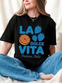 Women T-Shirts - 黑色 - 查看 5