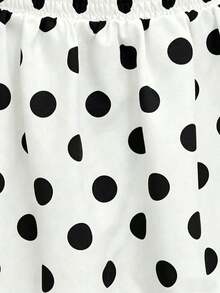 Vestido corto de verano para mujer con cuello cuadrado, mangas acampanadas y volantes en el bajo - Blanco - Ver 5
